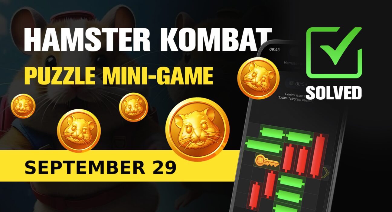 Hamster Kombat Mini Game Puzzle Solution - September 29, 2024