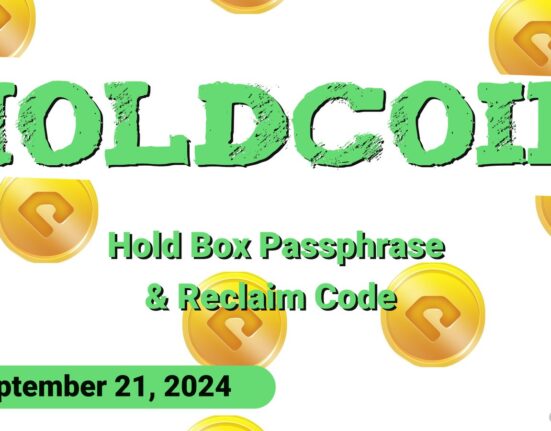 HoldCoin Daily Combo and Reclaim Code for September 21, 2024