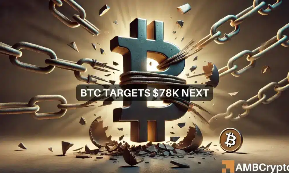 Bitcoin's next price target - Here's why BTC can hit $78K next!