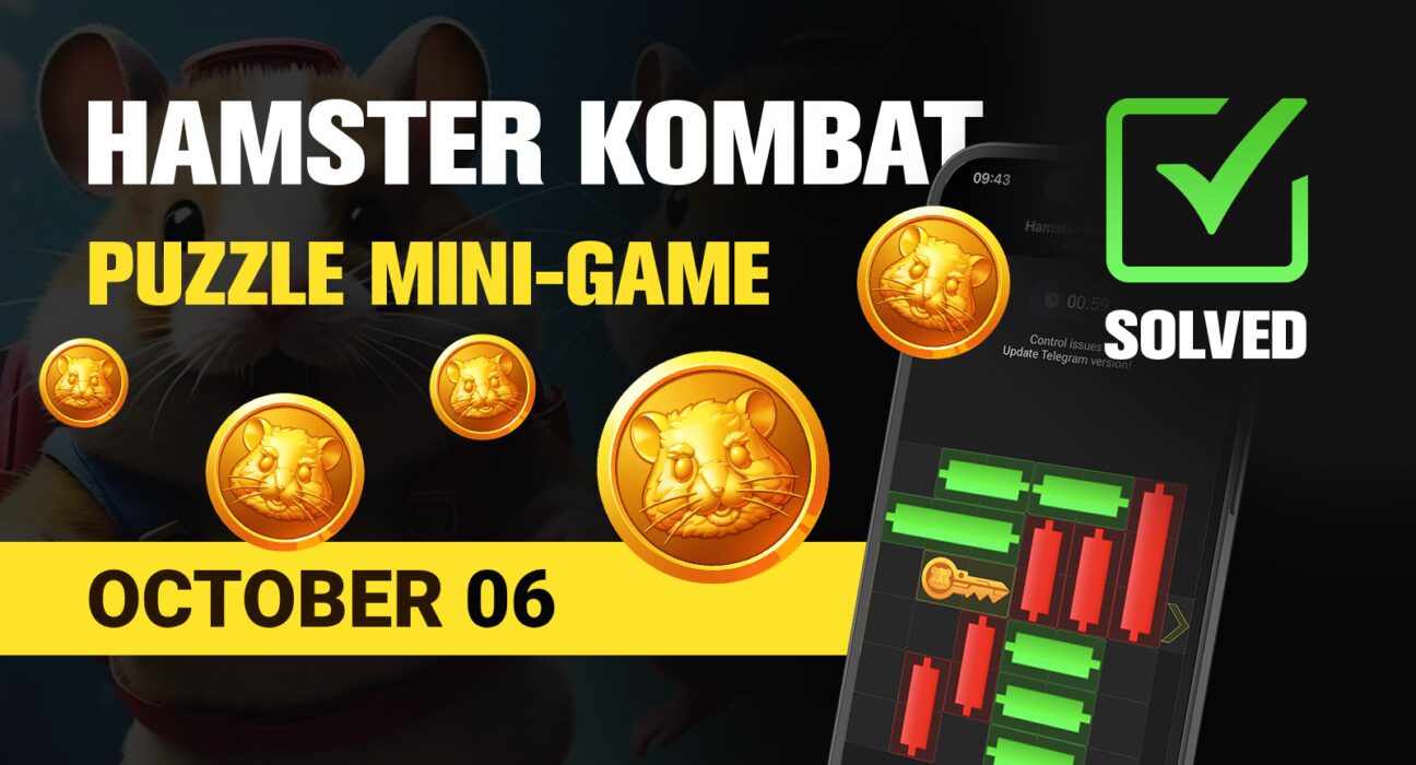 Hamster Kombat Mini Game Puzzle Solution - October 06, 2024