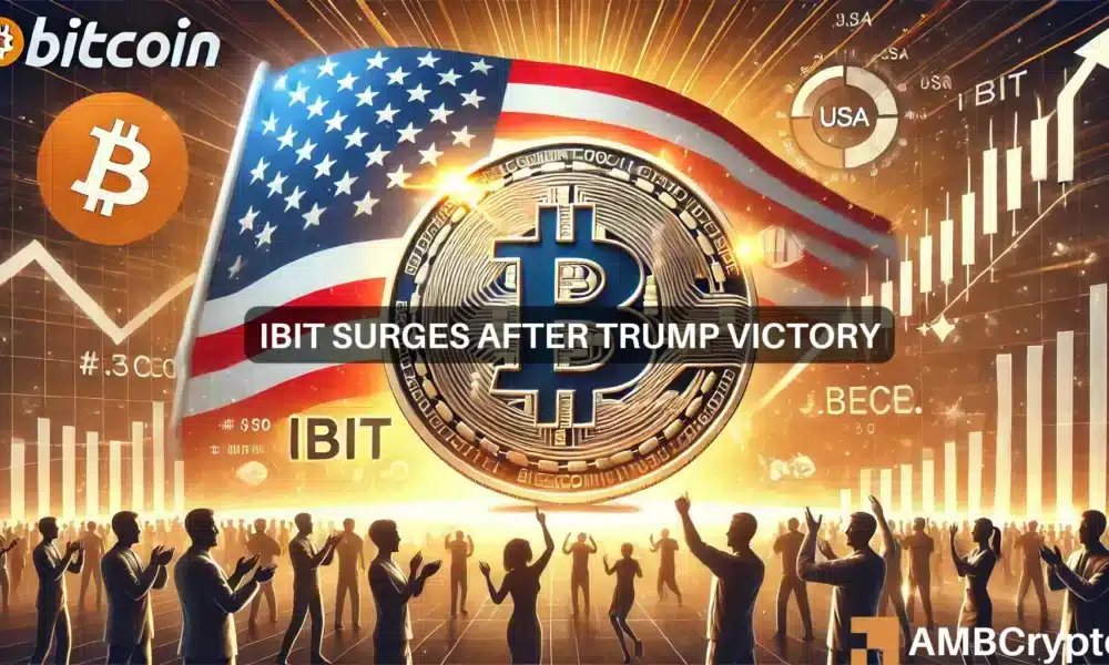 Election day boost: BlackRock's Bitcoin ETF hits record $4B in volume