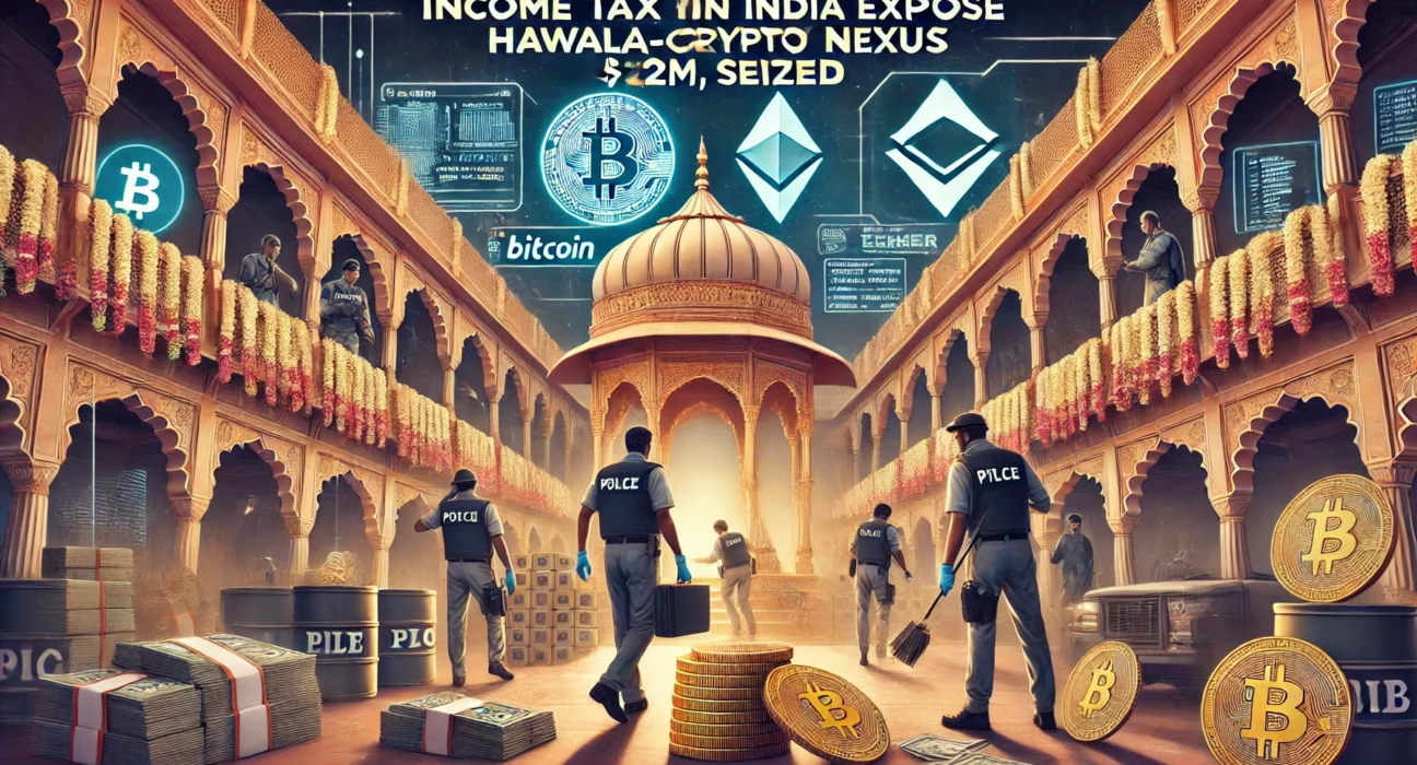 Income Tax Raids in India Expose Hawala-Crypto Nexus, $2M Seized