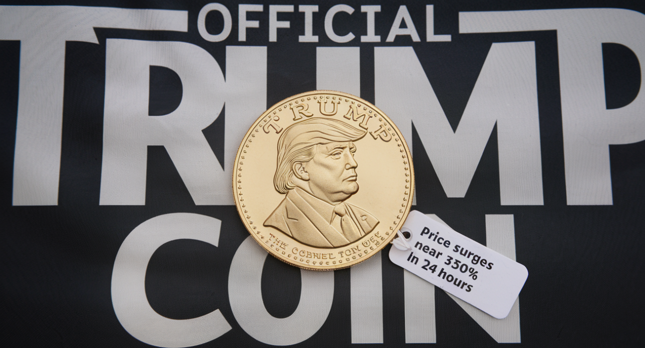 Official Trump (TRUMP) Coin Price Surges Near 350% in 24 Hours