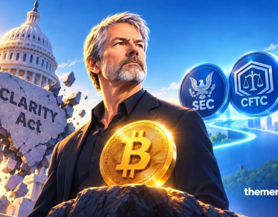 Saylor, Armstrong Downplay CLARITY Act Defeat as Crypto Market Sparks Sharp Unwind